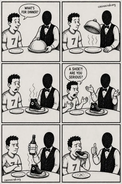 Comic illustration of a roulette player in Canada